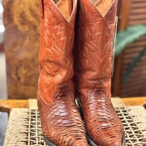 Brown Leather Cowboy Boots